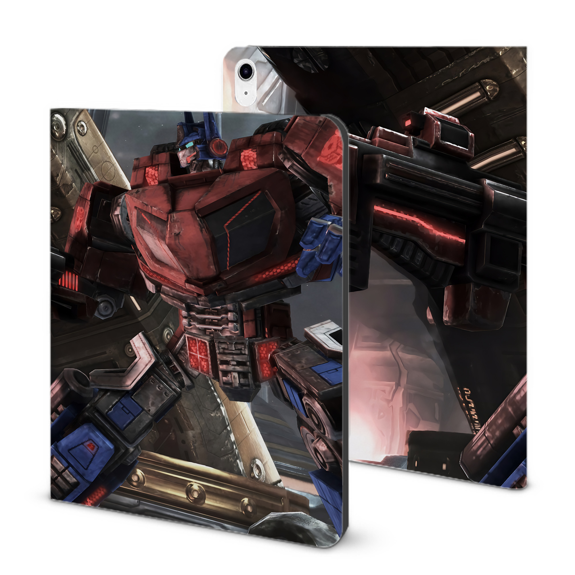 （画像用） Transformers トランスフォーマー IPad ケース ブック型 PUレザー TPU 耐衝撃 軽量 薄型 ペン収納なし 全面保護 IPad 各モデル対応